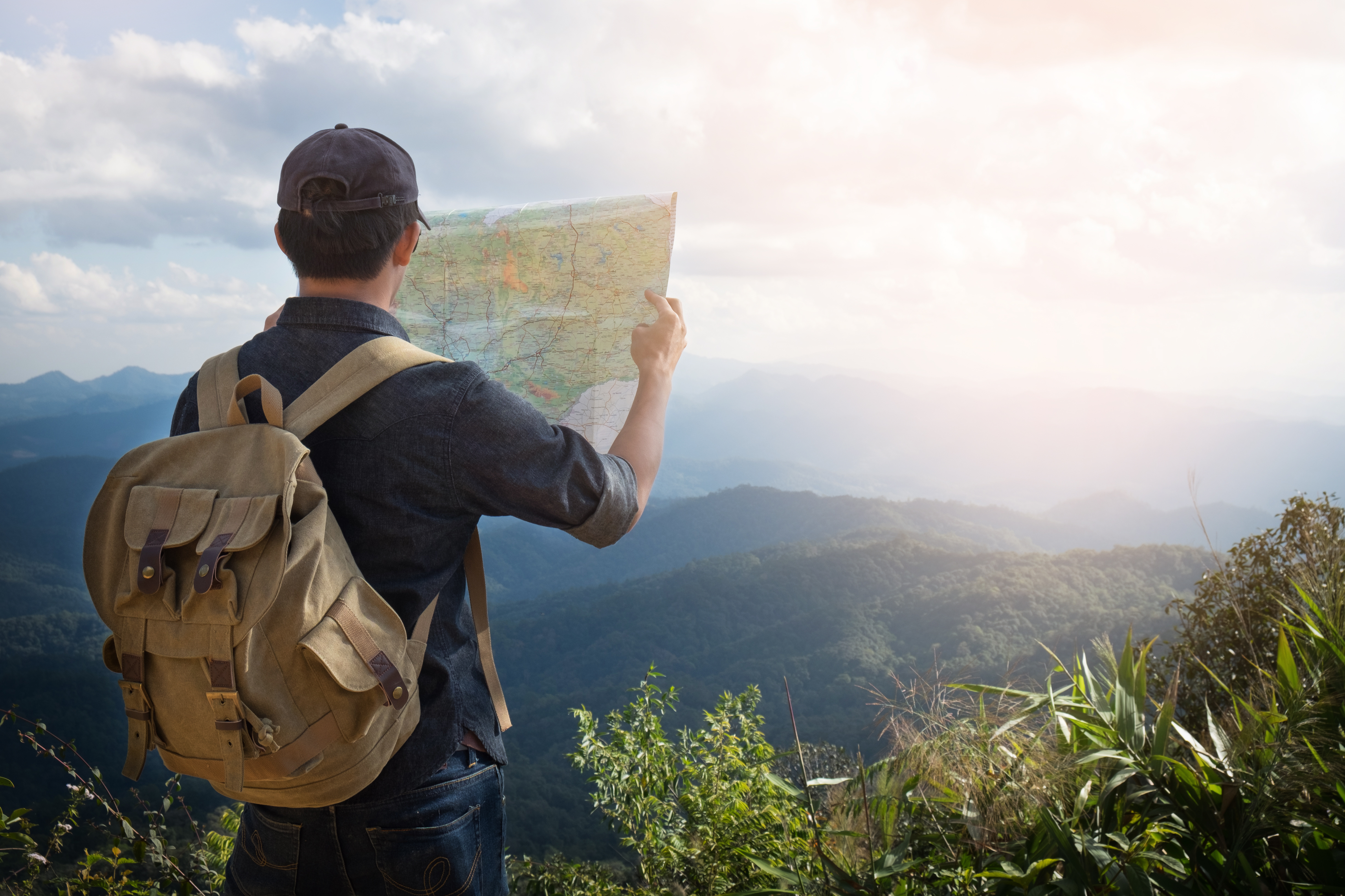 Man Reading Map